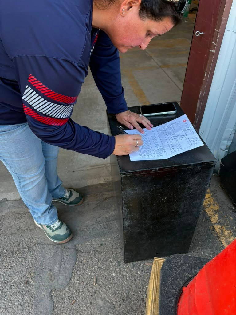 Confirmación de entrega en destino